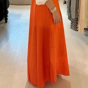 Mirth Embroidered Coral Maxi Skirt - Small - NWOT